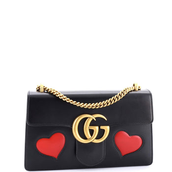 Gucci Marmont Chain Shoulder Bag Patchwork Leather Medium