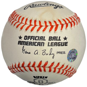 Cal Ripken Jr. Autographed Official American League Commemorative Baseball (Mlb)