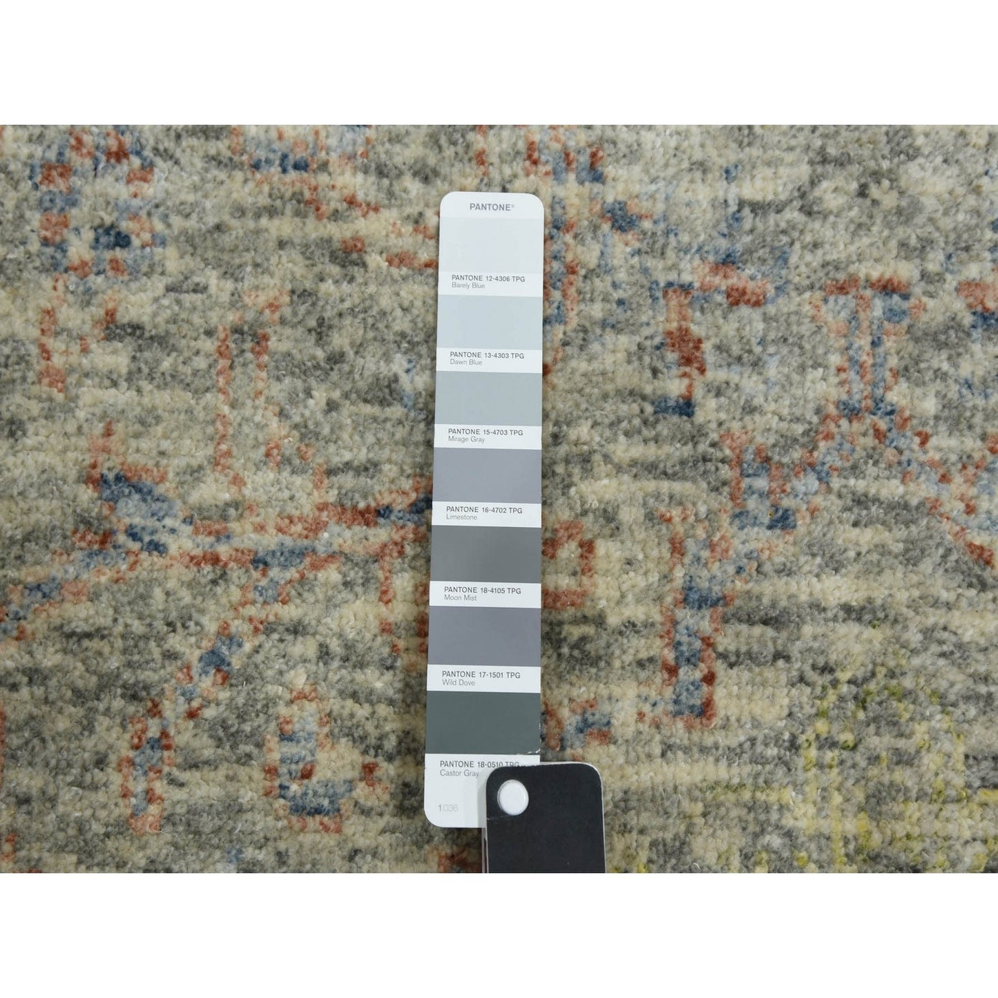 8'X10'2" Gray Modern Salt And Pepper Design Wool Hand Knotted Rug