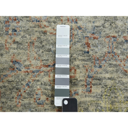 8'X10'2" Gray Modern Salt And Pepper Design Wool Hand Knotted Rug