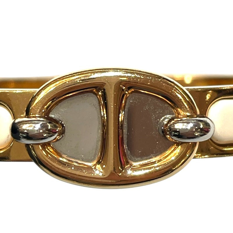 Hermes Mini Clic Bracelet In Nata Gold, Metal, Enamel