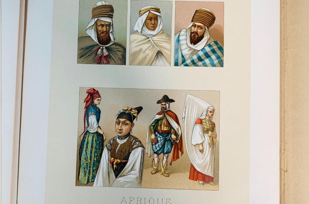 Le Costume Historique Europe I By Racinet - 19Thc French Lithograph Costume Book