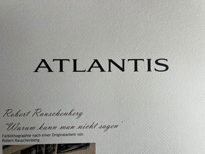 Robert Rauschenberg Lithograph Coa Signed Op Numbered A Hand 180 Es