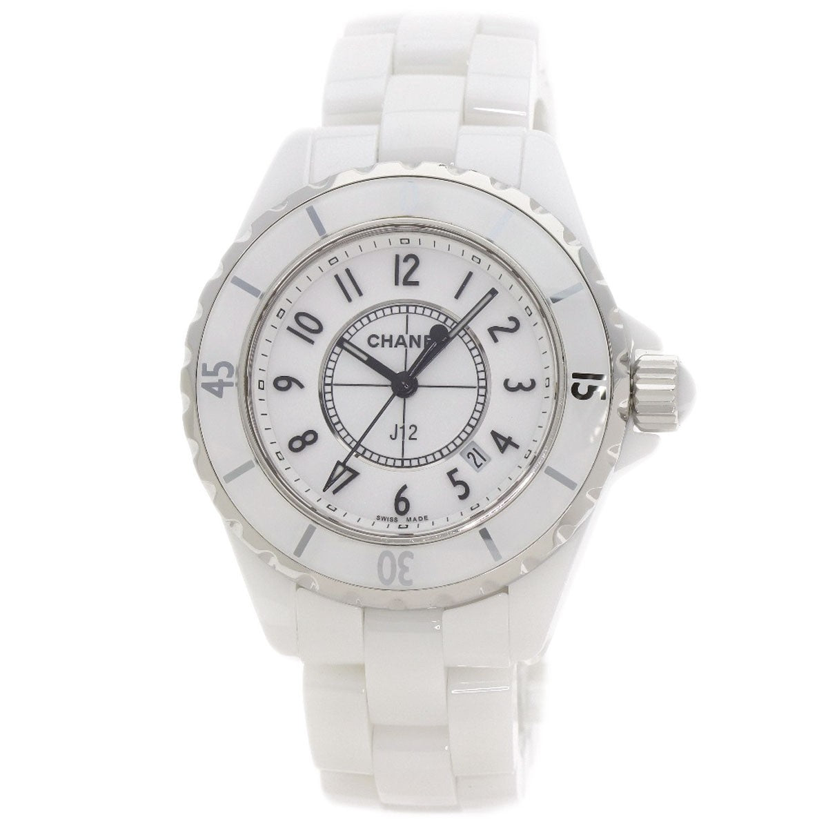 Chanel J12 1.3 "White Ceramic Watches H0968 Ceramic/Ceramic
