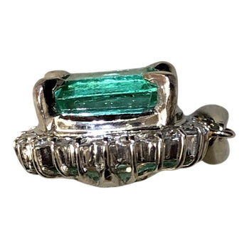 Emerald Pendant Top Pt900 Platinum Pt