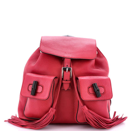 Gucci Bamboo Tassel Backpack Leather Medium