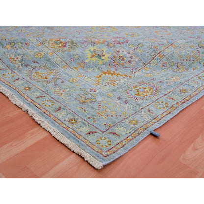 8'X10' Gray 100% Wool Hand Knotted Sultanabad Reimagined Oriental Rug