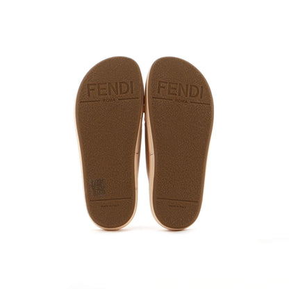 Fendi Women'S Fendigraphy Slide Sandals Leather