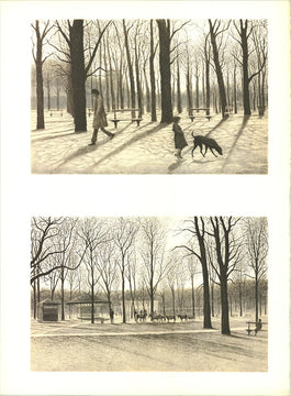 Harold Altman Luxembourg Garden " Lithograph Contemporary