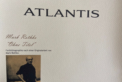 Mark Rothko Lithograph Coa Signed Op Numbered In