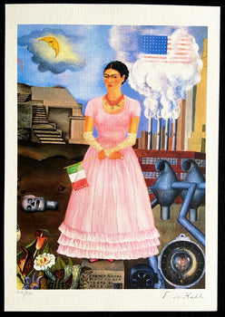 Frida Kahlo Lithograph Coa Certified Signed