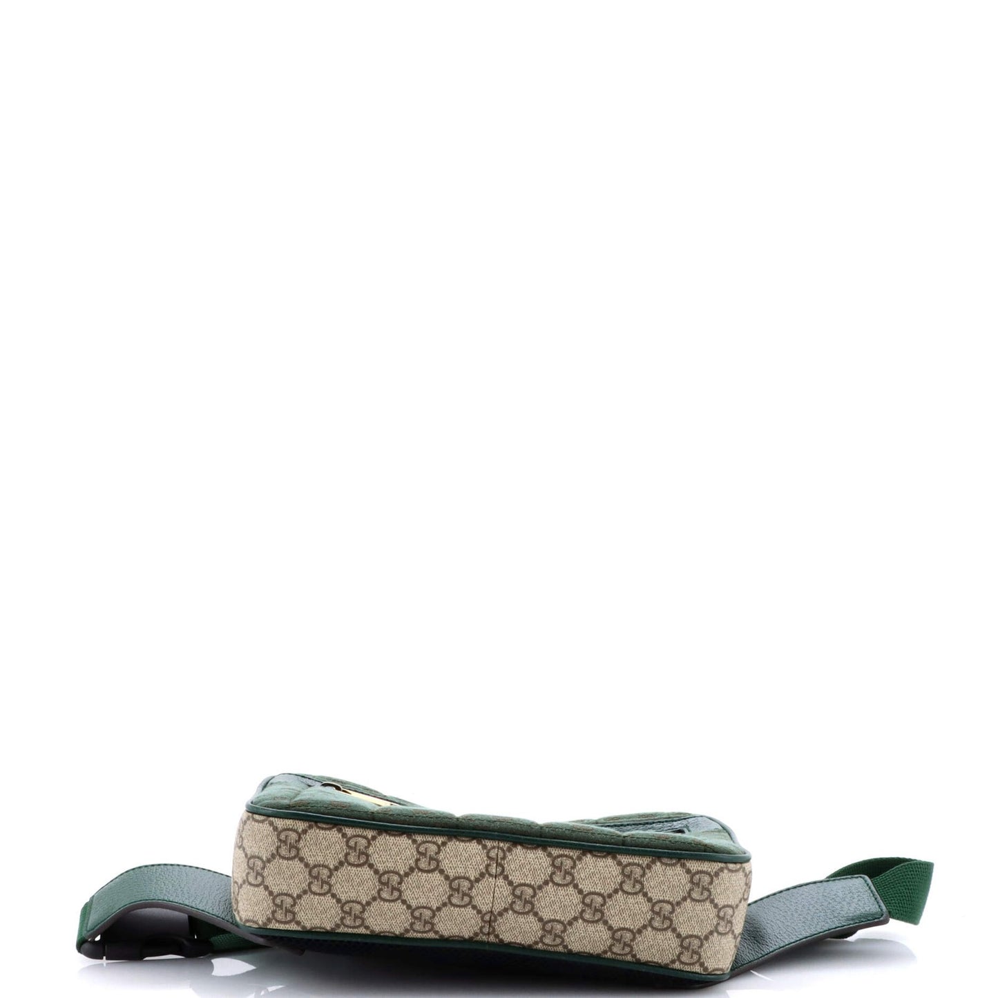 Gucci Front Zip Belt Bag Gg Coated Canvas And Quilted Mini Gg Canvas Medium