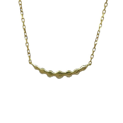 Agete Diamond Necklace K18Yg