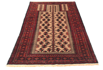 Cream Tribal Geometric Design Handmade Oriental