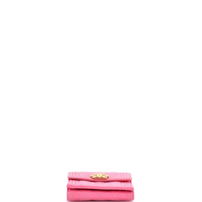 Chanel Boy Trifold Flap Wallet Quilted Lambskin Small