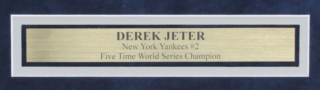 Derek Jeter Hof Autographed 8X10 Photo Collage Yankees Framed 188707