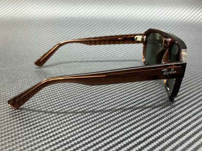 RAY BAN RB4397 667882 Transparent Brown Green Unisex 54 mm Sunglasses