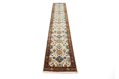 Oriental Karajeh Farmhouse Carpet Runner 3x14 ft Geometric Indo