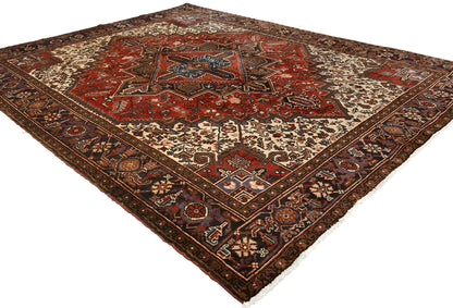 Handmade Serapi Heriz Oriental Rug 7X9 Ft Vintage