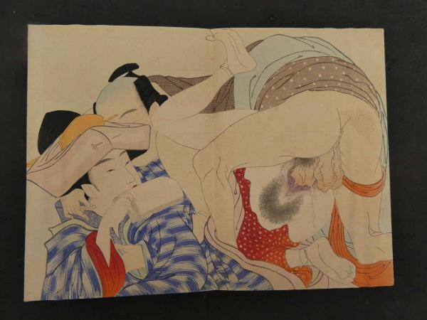 Meiji Taisho Shunga Plates Woodblock Print Japanese Kei no Tomo 12 Erotica