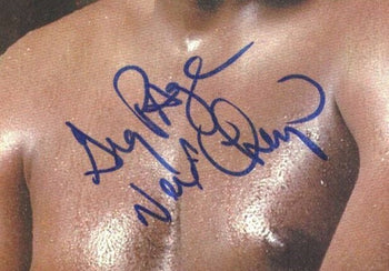 Greg Page Boxing Champ Signed/Inscribed Magazine