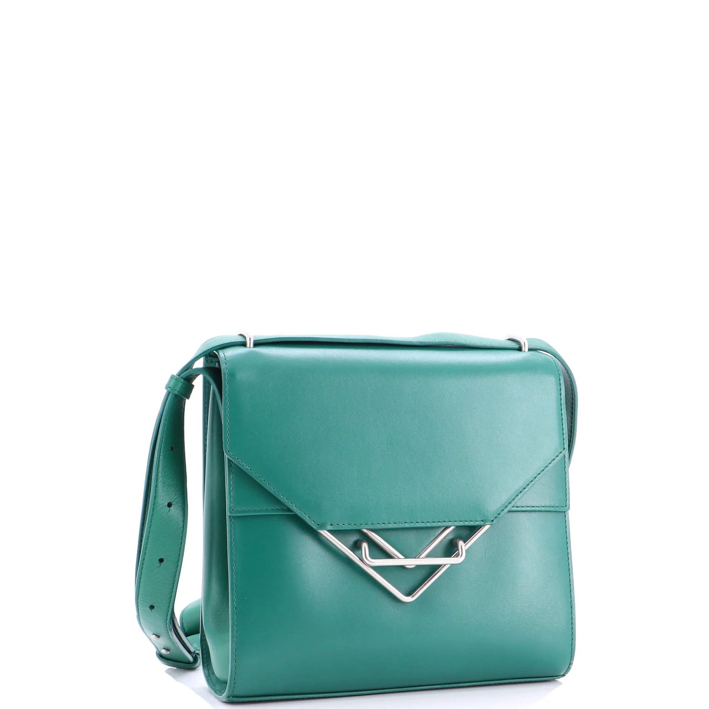 Bottega Veneta Clip Flap Bag Leather