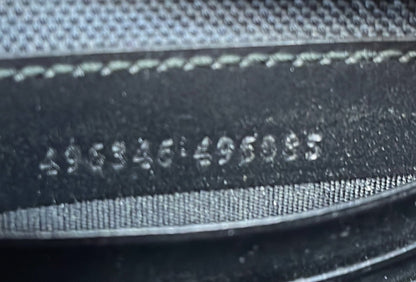 Gucci Night Courrier Pouch Gg Coated Canvas With Applique