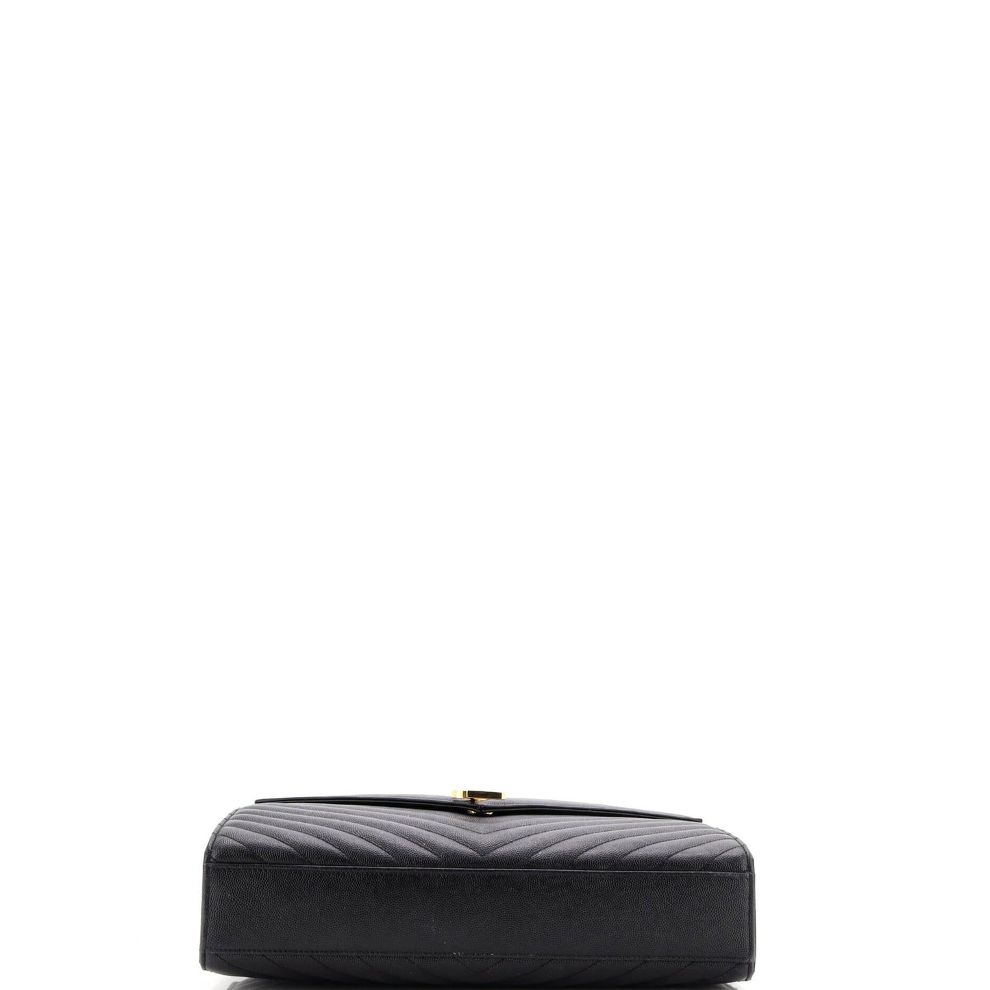 Saint Laurent Classic Monogram Envelope Satchel Matelasse Chevron Leather Large