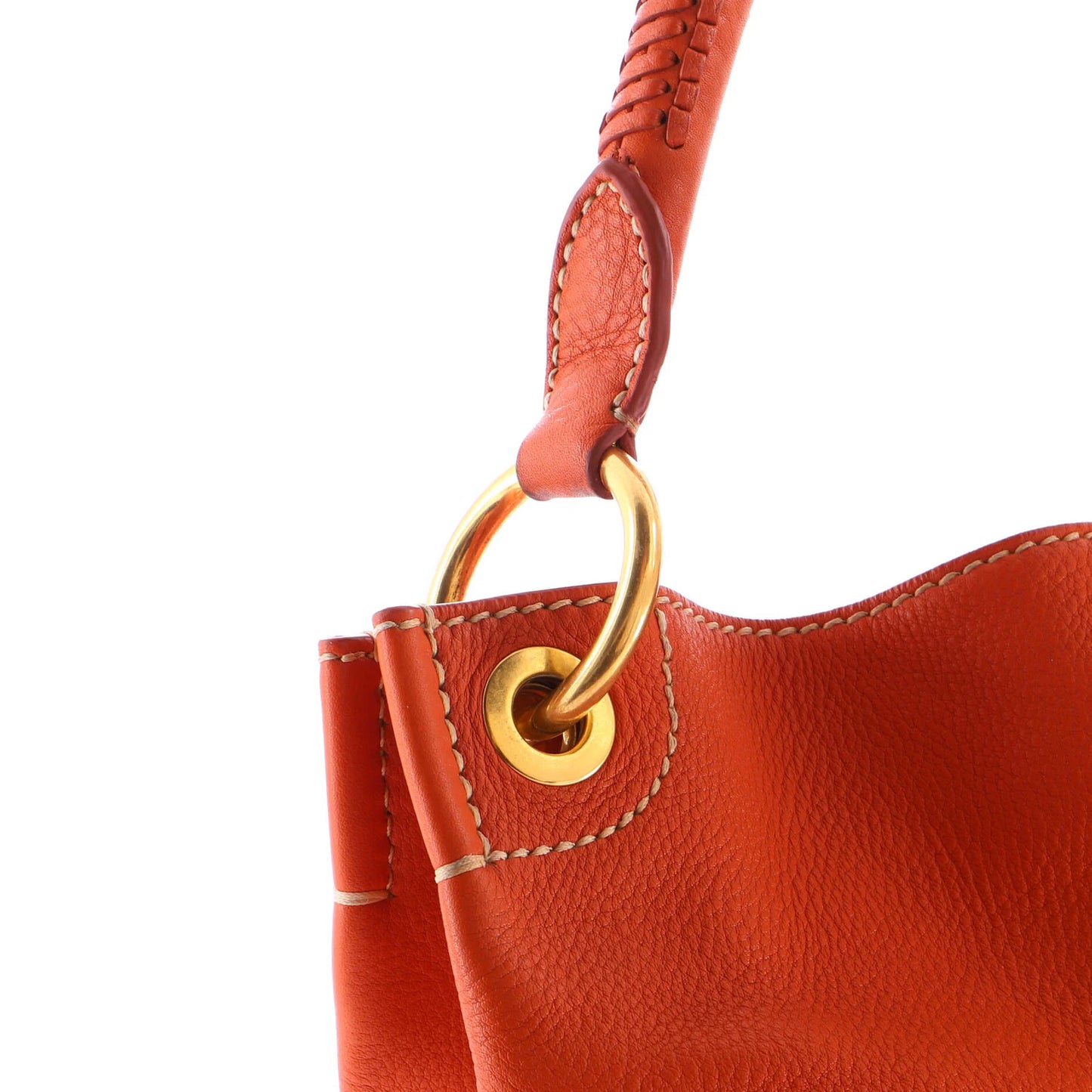 Prada Rolled Hobo Vitello Daino Large