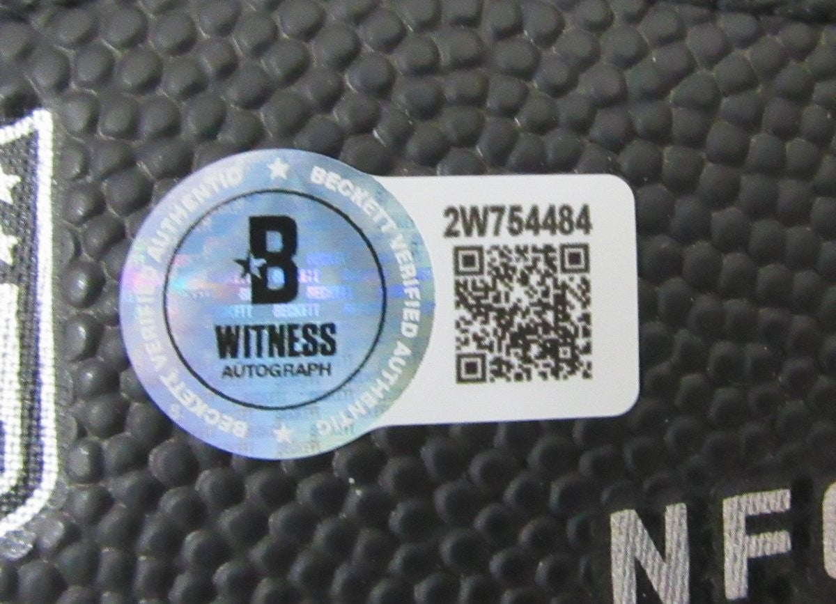 A.J. Brown Signed/Auto Super Bowl Lix Logo Football Eagles Beckett 195539