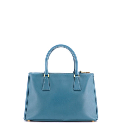 Prada Double Zip Lux Tote Saffiano Leather Small