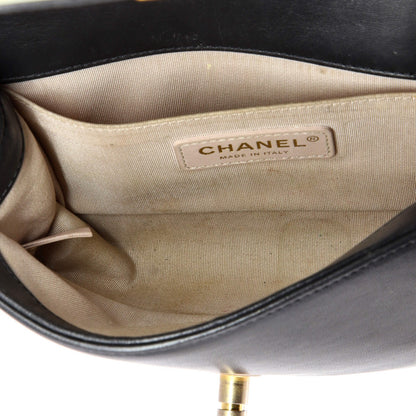 Chanel Boy Flap Bag Camellia Lambskin And Suede Patchwork Small