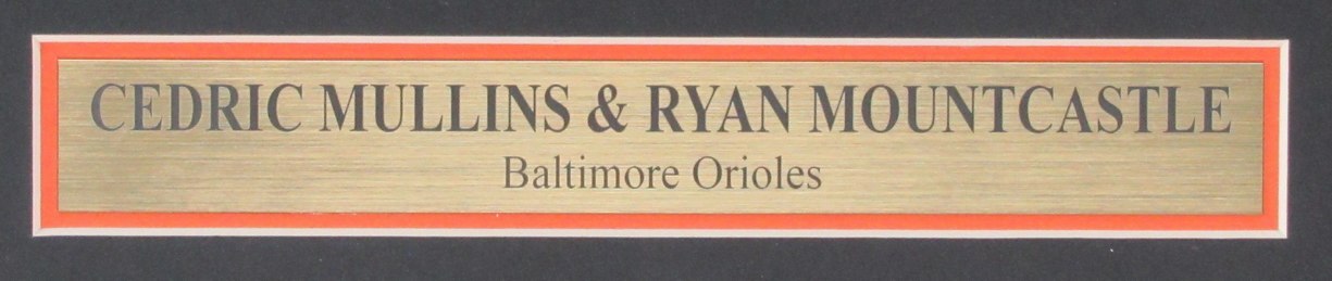 Cedric Mullins/Ryan Mountcastle Signed Orioles