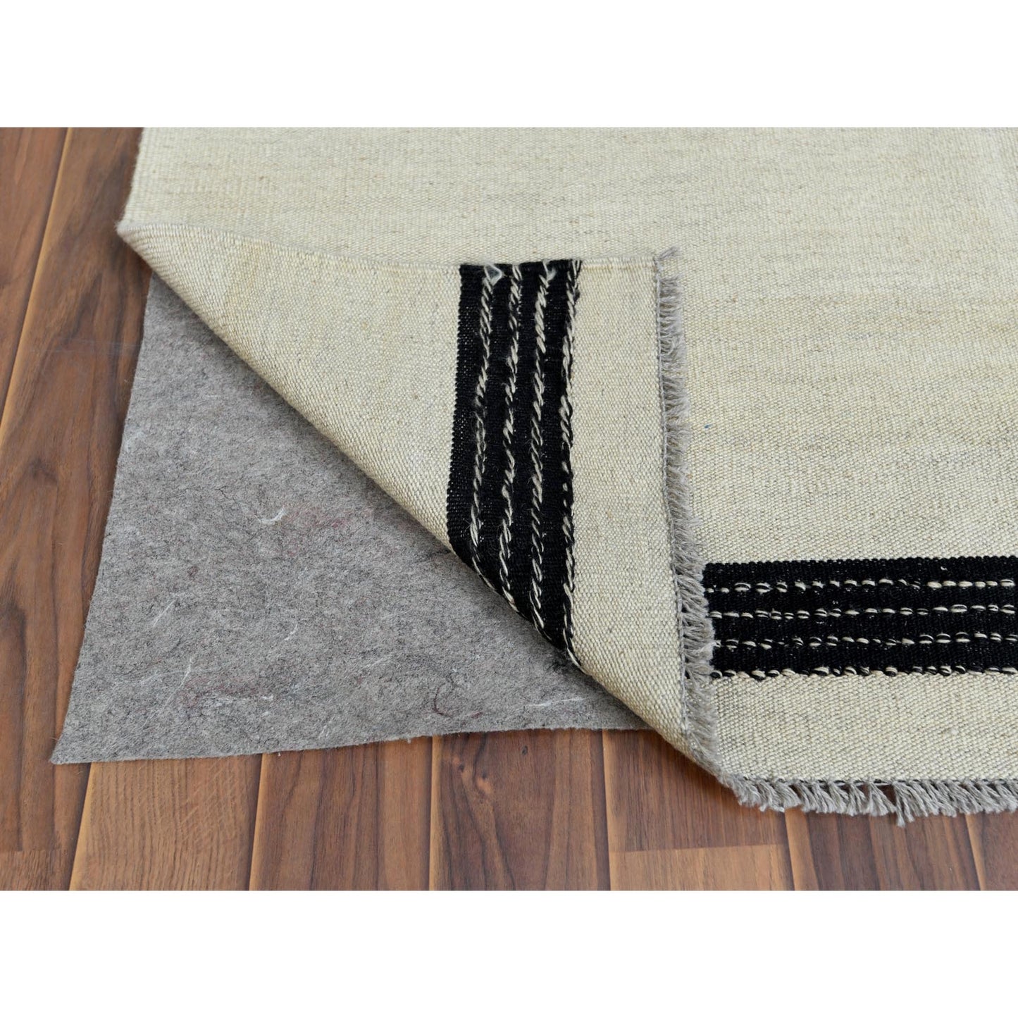 8'2"X10' Hand Woven Avant-Garde Design Flat Weave Kilim Handspun Wool Rug