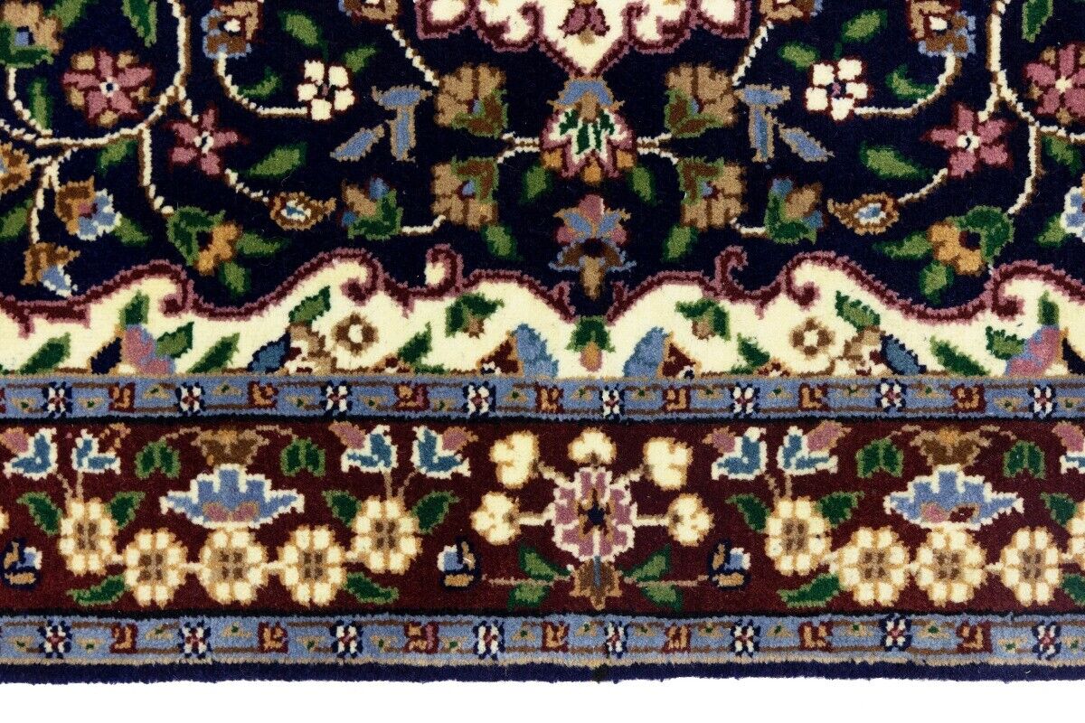 Handmade Kirman Rug Classic Floral Medallion