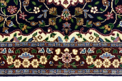 Handmade Kirman Rug Classic Floral Medallion