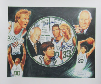 Bird/Mchale/Parish/Auerbach Multi-Signed 24X20