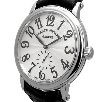 Franck Muller Round 7421 B S6 Guilloche Dial Silver Dial Watch Men