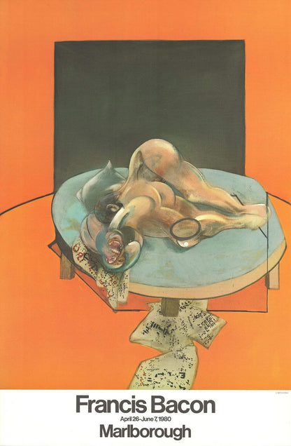 Francis Bacon Figure In A Room " Poster Expressionism Orange