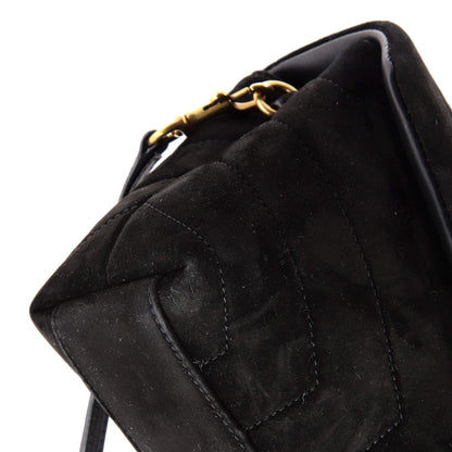 Saint Laurent Loulou Shoulder Bag Matelasse Chevron Suede Toy