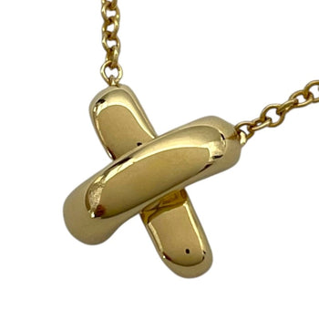 Tiffany & Co. Cross Stitch Necklace Gold 750