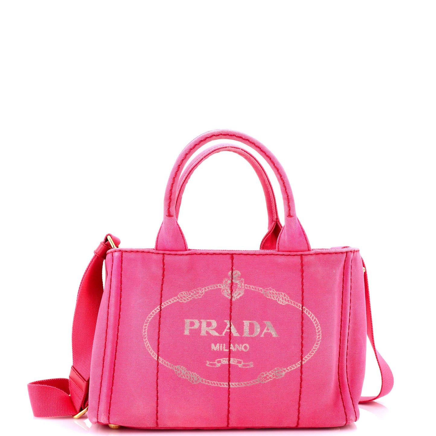 Prada Canapa Tote Canvas Mini