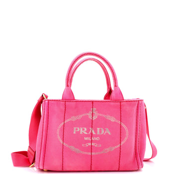 Prada Canapa Tote Canvas Mini