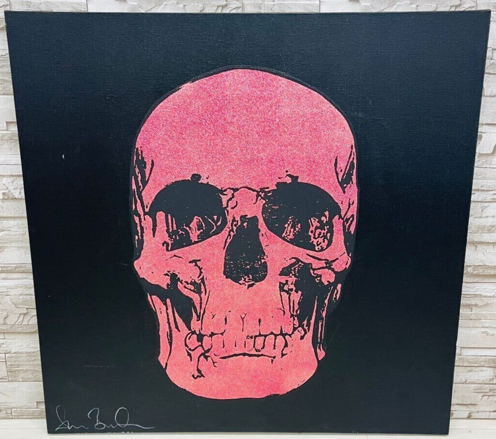 Shane Bowden - Scull Signed Original Art Painting Mixed Media On Canvas