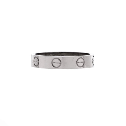 Cartier Love Wedding Band Ring 18K White Gold