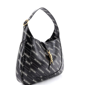 Gucci X Balenciaga The Hacker Project Jackie 1961 Hobo Printed Leather Medium