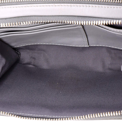 Christian Dior Double Zip Crossbody Pouch Cd Diamond Coated Canvas