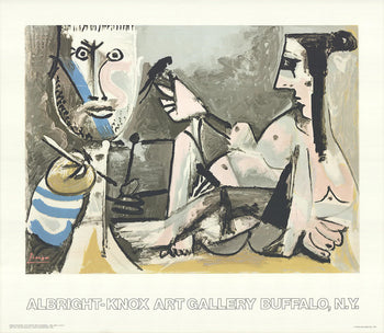 Pablo Picasso The Artist And His Model 