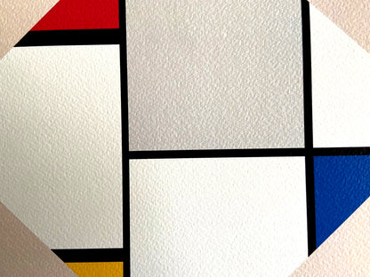 Piet Mondrian Lithograph Coa Numbered Signed Op