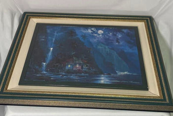 James Coleman Night Paradise 1997 Original Giclee On Canvas Print Signed Framed